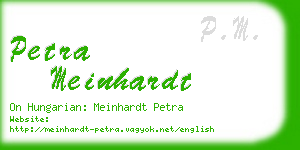 petra meinhardt business card